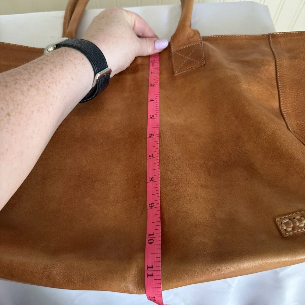 Bed Stu Leather Cersei Tote Shoulder Bag Purse Handbag Brown Distressed EUC